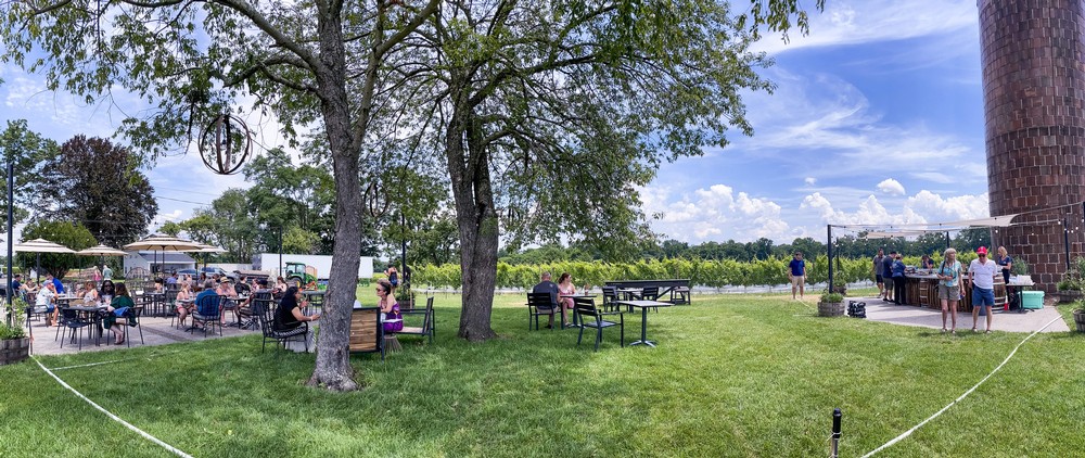 Panoramic view of our historic Silo bar.